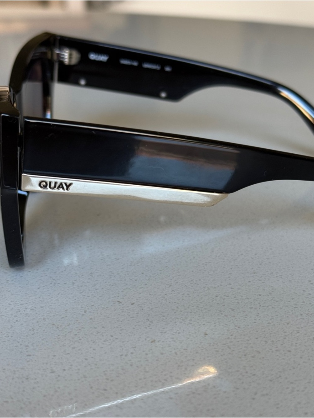 Quay Australia Black Oversized Square Sunglasses - Picture 7 of 10